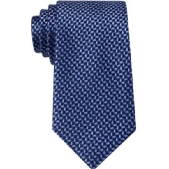 Michael Kors Airsoft Falling Medallions Luxury Slim Tie in Blue NWOT NN611AFA - Picture 1 of 1